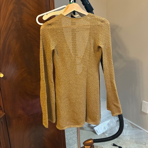 Monday swimwear -MONTEGO MINI DRESS - ANTIQUE GOLD LACE CROCHET- petite - Picture 6 of 6